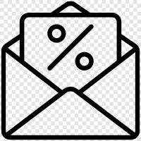 email marketing deals, email marketing offers, email marketing discounts, email marketing codes icon svg