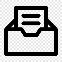 email, inbox control, email management, email organization icon svg