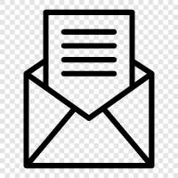 EMail Newsletter, EMail Marketing, EMail Inhalt, EMail Vorlage symbol