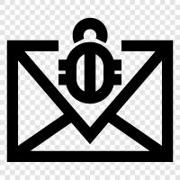 email scam, email phishing, email spoofing, email spoofing attack icon svg