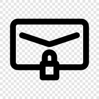email security, email encryption, email privacy, email security software icon svg