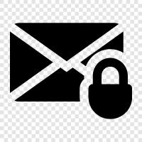email security, email encryption, email privacy, email spam icon svg