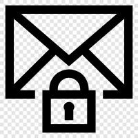 email security, email encryption, email privacy, Encrypted Email icon svg