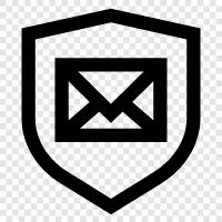 Email security, Email encryption, Email spam, Email malware icon svg