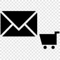 email shopping cart software, email shopping, email shopping cart icon svg