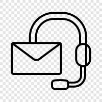 EMailSupport, EMailSupportService, Help Desk, Kundendienst symbol