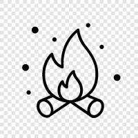 embers, blaze, heat, flames icon svg