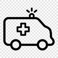 emergency, medical, transport, EMS icon svg