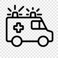 emergency, medical, transport, stretcher icon svg