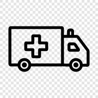 emergency, medical, ambulance service, hospital icon svg