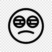 emoticon, bored, bored emoticon, bored face icon svg