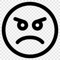 emoticon, angry face, winking emoticon, smirk emoticon icon svg