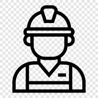 employee, laborer, manual labor, blue collar icon svg