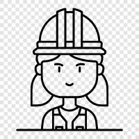 employee, laborer, manual labor, blue collar icon svg