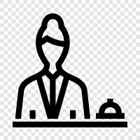 employee, office, work, telephone icon svg