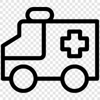 EMS, ambulance services, medical ambulance, paramedic ambulance icon svg