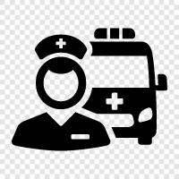 EMS, Emergency medical service, ambulance crew, paramedic icon svg