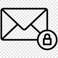 verschlüsselte Nachricht, verschlüsselte EMail, verschlüsselte Nachricht mit Passwort symbol