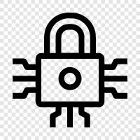 encryption, hashing, digital signatures, symmetric keys icon svg