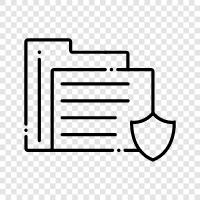 Encryption, Security, Privacy, File Folder icon svg