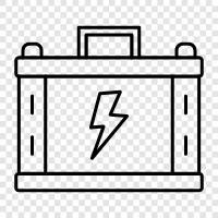 Energie, Strom, Batterie, tragbar symbol