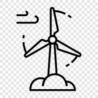 energy, power, solar, wind icon svg