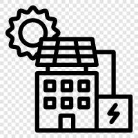 energy, renewable, battery, solar panel icon svg