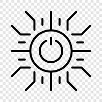 Energie, Strom, Generatoren, Solar symbol