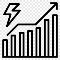 energy usage, energy consumption trends, energy saving tips, energy efficiency icon svg