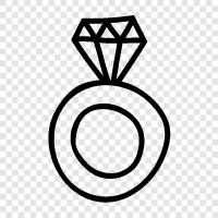 engagement ring, diamond ring, platinum ring, silver ring icon svg