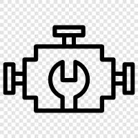 engine, engine parts, engine rebuild, engine repair icon svg