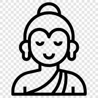 enlightenment, religion, meditation, mindfulness icon svg