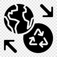 environment, recycling, sustainable living, save the earth icon svg