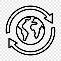 environmental science, climate change, planetary science, earth system science icon svg