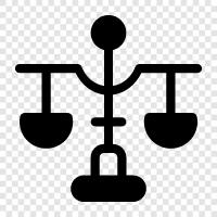 equilibrium, stability, rectitude, justice icon svg