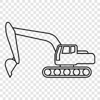 Ausrüstung, Ausrüstungsvermietung, Dump Truck, LKW symbol