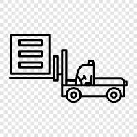 equipment, industrial, lift, forklift truck icon svg