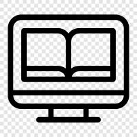 ereader, digital book, ereader, read online icon svg