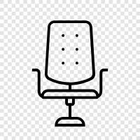 ergonomic chair, office chair for female, office chair icon svg