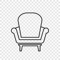 ergonomic, office, furniture, comfortable icon svg