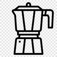 espresso, coffee, coffee maker, black icon svg