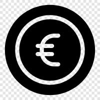 euro coins, euro currency, euro banknotes, euro banknotes value icon svg