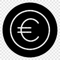 euro, coins, european, currency icon svg