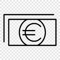 euro, Europe, currency, finance icon svg