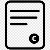 Euro, euro file, euro notes, euro banknotes icon svg