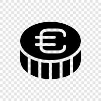 euro, european, coins, currency icon svg