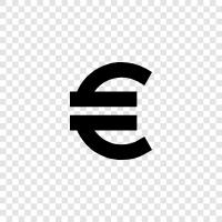 euro bölgesi, Avrupa Birliği, ECB, euro paraları ikon svg