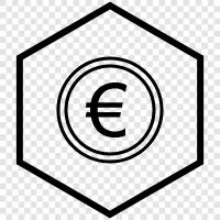 europe, euro, currency, finance icon svg