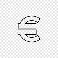 europe, para birimi, european, euros ikon svg