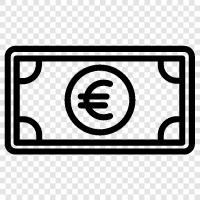 europe, currency, economy, banking icon svg